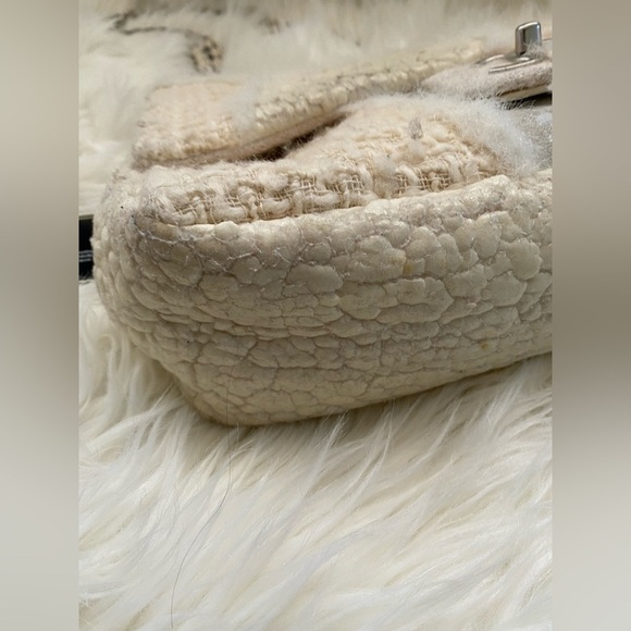 Chanel Patchwork Tweed Timeless Classic Rare with Chain Shoulder bag Authentic - Picture 5 of 17